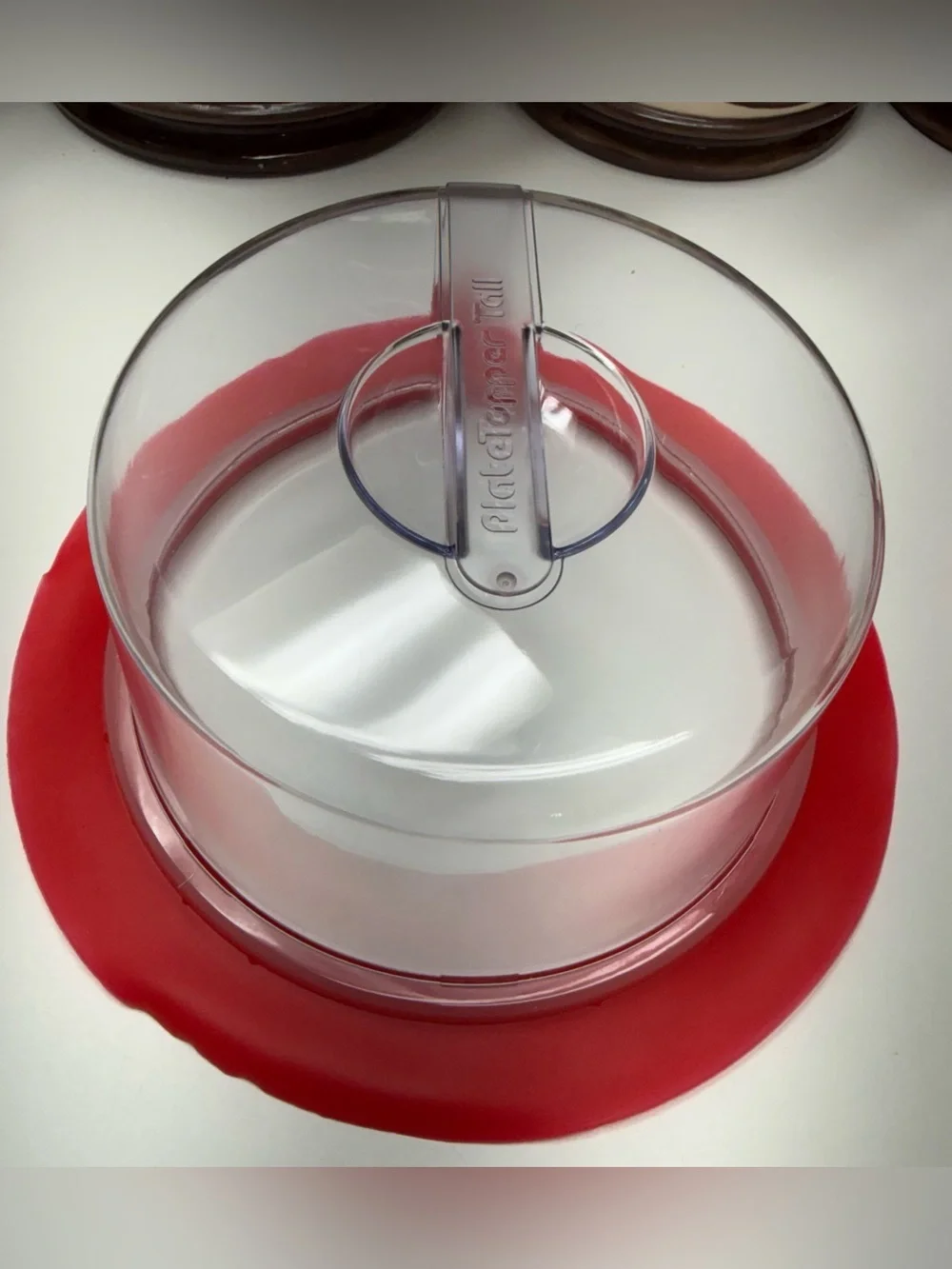 NWOT Microwave Topper Tall & Mini set — Microwave food cover to prevent splatter